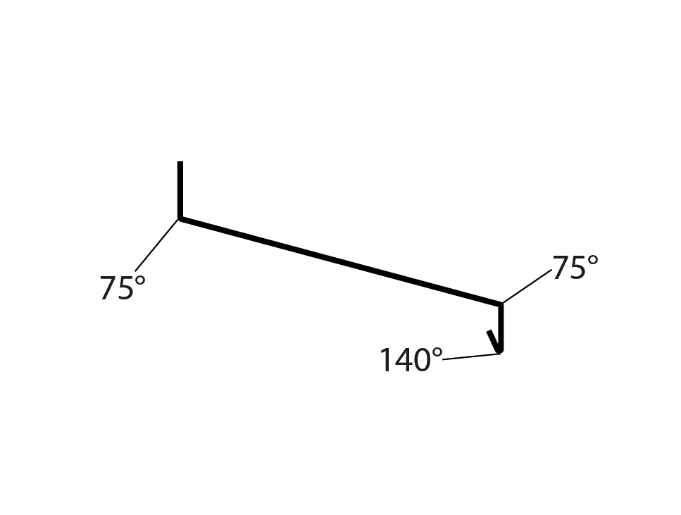 Tröskelbleck Profil 3